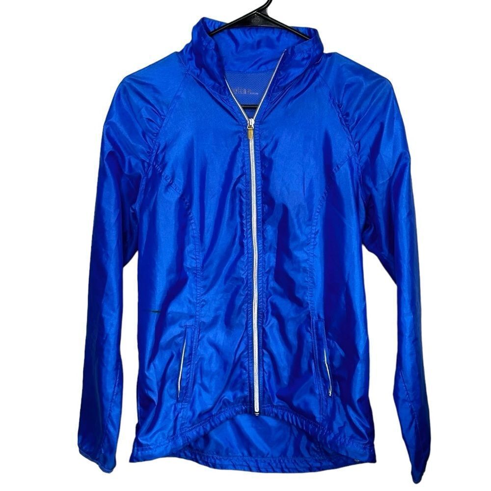 Zella  full Zip up Blue Windbreaker Jacket size XS